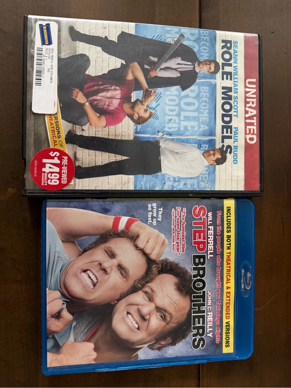 Step Brothers & Role Models Comedy DVD/Blu-ray Bundle - Blue, Red, White